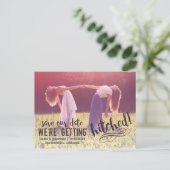 Wir werden angeschlagen | Benutzerdefiniertes Foto Ankündigungspostkarte (Stehend Vorderseite)