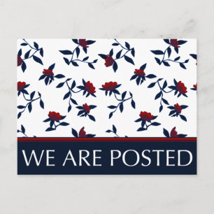 wir werden bekannt gegeben: Vintag Ankündigungspostkarte