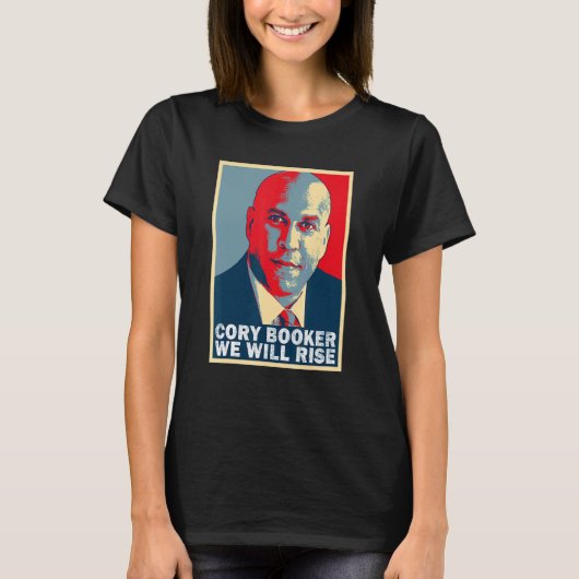 Wir werden Cory Booker erhöhen T-Shirt (Vorderseite)