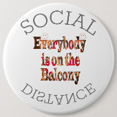 Wir werden COVID-19 überleben: Eine Botschaft der  Button (Vorderseite)