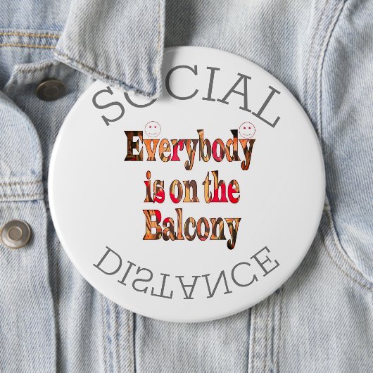 Wir werden COVID-19 überleben: Eine Botschaft der  Button (Beispiel)