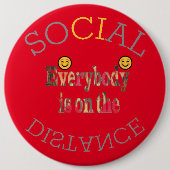 Wir werden COVID-19 überleben - eine Botschaft der Button (Vorderseite)