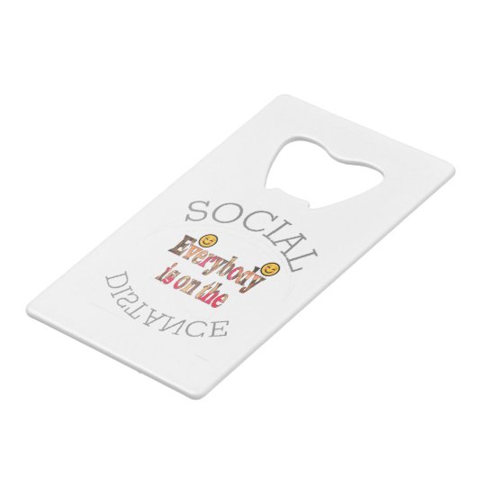 Wir werden COVID-19 überleben - eine Botschaft der Geldbeutel Flaschenöffner (Vorderseite Schrägansicht)