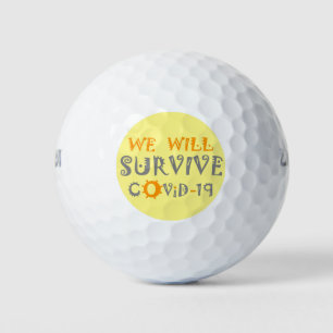 Wir werden COVID-19 überleben: Eine Botschaft der  Golfball