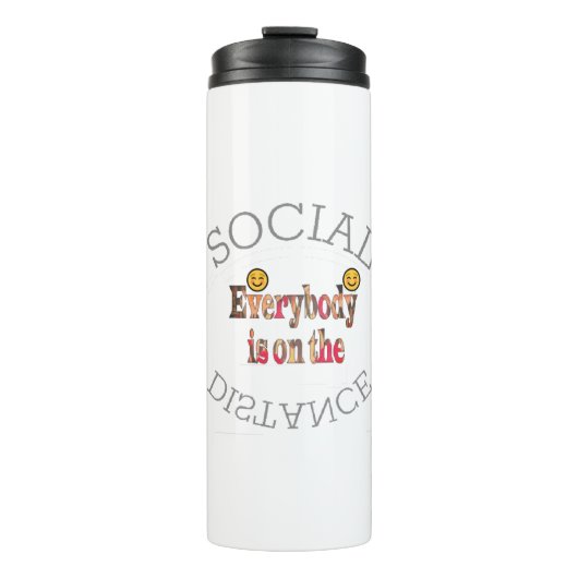 Wir werden COVID-19 überleben - eine Botschaft der Thermosbecher (Vorderseite)