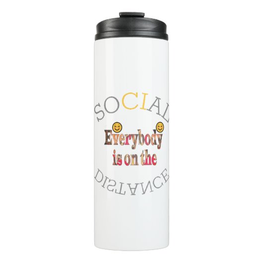 Wir werden COVID-19 überleben - eine Botschaft der Thermosbecher (Vorderseite)