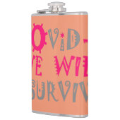 Wir werden COVID-19 überleben - Stärke und Widerst Flachmann (Links)