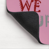 Wir werden COVID-19 überleben - Stärke und Widerst Mousepad (Ecke)