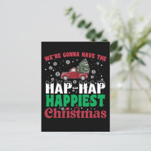 Wir werden das glückliche, glückliche Weihnachten  Postkarte