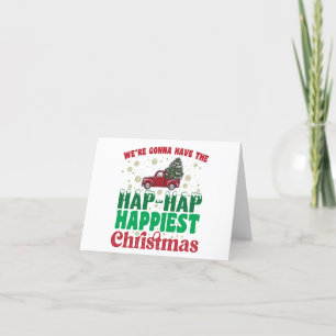 Wir werden das glückseligste Weihnachten haben  Dankeskarte