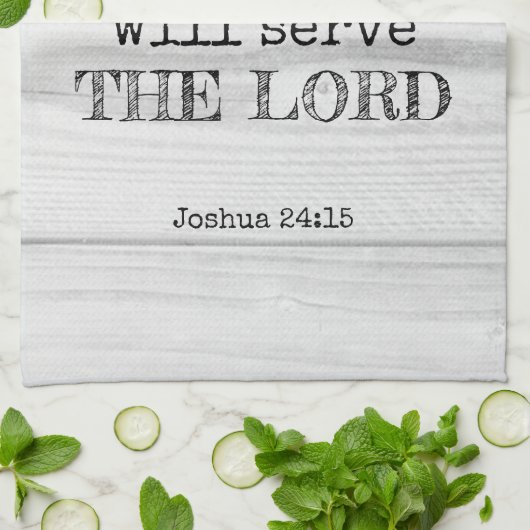 WIR WERDEN DAS HERRLICHE Rustikale Christlich DIEN Geschirrtuch (Gefaltet)