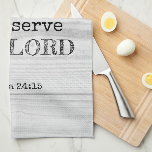 WIR WERDEN DAS HERRLICHE Rustikale Christlich DIEN Geschirrtuch (Viertel Falte)