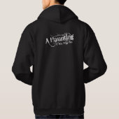 Wir werden das weiße Logo des LLC auf eine harte P Hoodie (Rückseite)