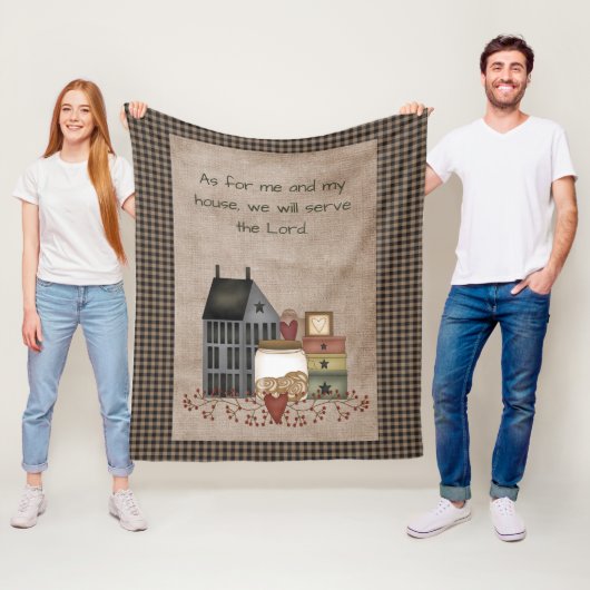 Wir werden dem Herrn dienen - dem primitiven Land Fleecedecke (Beispiel)