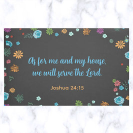 Wir werden dem Herrn dienen Fußmatte