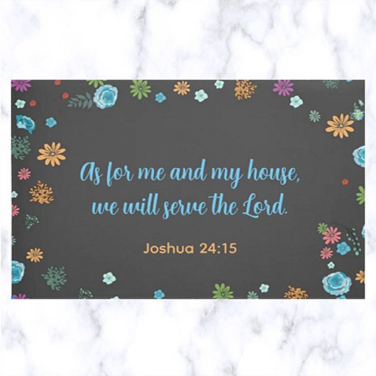 Wir werden dem Herrn dienen Fußmatte