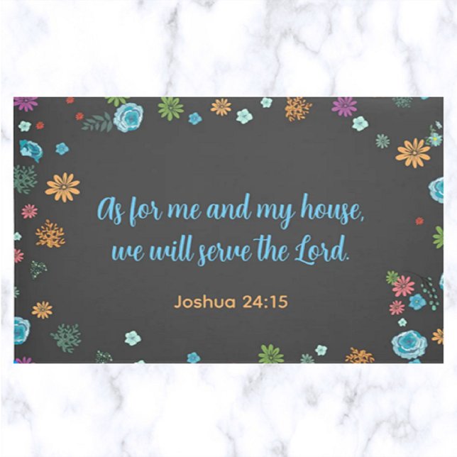 Wir werden dem Herrn dienen Fußmatte (Von Creator hochgeladen)