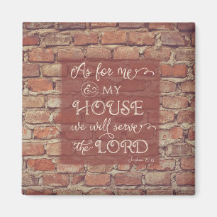 Wir werden dem Herrn dienen - Joshua 24:15 Magnet