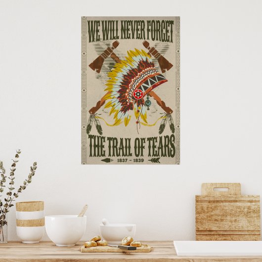 Wir werden den Weg der Tränen nie vergessen Poster (Küche)