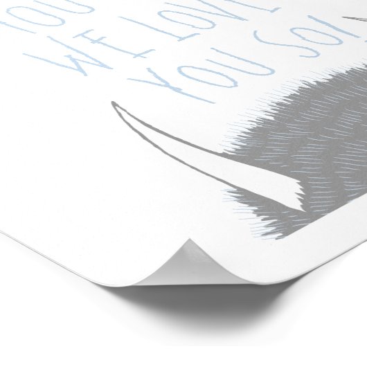 Wir werden dich aufessen, wir Liebe dich so! - Bla Poster (Ecke)