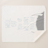 Wir werden dich aufessen, wir Liebe dich so! - Bla Sherpadecke (Vorderseite (Horizontal))