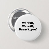 WIR WERDEN DICH BARACK BUTTON (Vorne & Hinten)