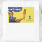 Wir werden dich dazu bringen, es zu tun! rechteckiger aufkleber (Tasche)