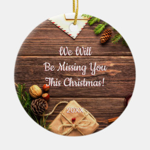 Wir werden dich dieses Weihnachten vermissen! DIY- Keramik Ornament