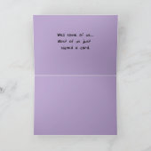 Wir werden dich vermissen. Nun, einige US-Karten Karte (Innenseite)