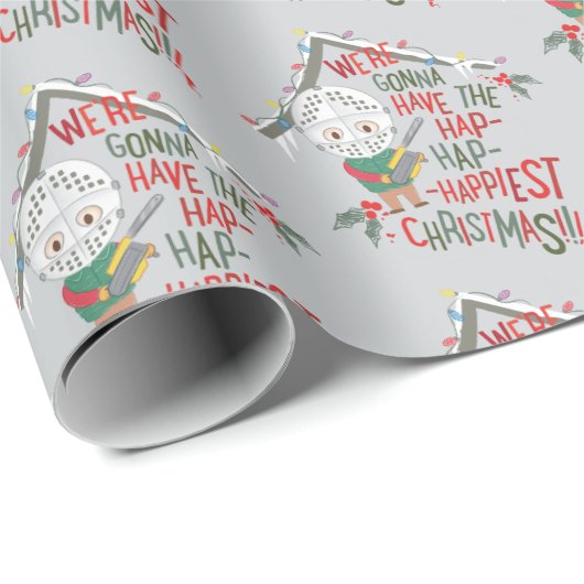 Wir werden die glücklichsten Weihnachten haben Geschenkpapier (Rolleneckpunkt)