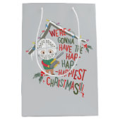 Wir werden die glücklichsten Weihnachten haben Mittlere Geschenktüte (Vorderseite)