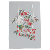 Wir werden die glücklichsten Weihnachten haben Mittlere Geschenktüte (Rückseite)