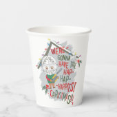 Wir werden die glücklichsten Weihnachten haben Pappbecher (Rückseite)
