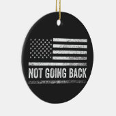 Wir werden die Harris-Walz-Wahlen nicht zurückzieh Keramik Ornament (Rechts)