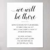 Wir werden dort Gedenksitze Hochzeit haben Poster (Vorne)