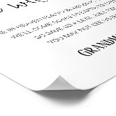 Wir werden dort Gedenksitze mit Namen für Hochzeit Poster (Ecke)