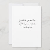 Wir werden durch diese zusammengesetzte flache Kar Mitteilungskarte (Rückseite)