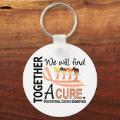Wir werden eine Heilung des Endometriumkrebses fin Schlüsselanhänger (Vorderseite)
