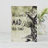 Wir werden eine traurige Zeit haben! (Mad Hatter - Einladung (Stehend Vorderseite)