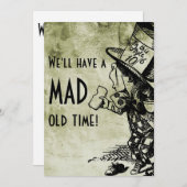 Wir werden eine traurige Zeit haben! (Mad Hatter - Einladung (Vorne/Hinten)