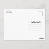 Wir werden eine virtuelle Online-Hochzeitseinladun Postkarte (Rückseite)