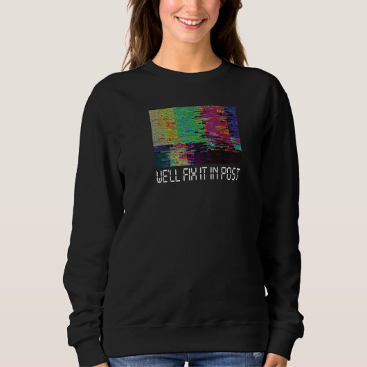 Wir werden es im Video-Editor des Postkinematograp Sweatshirt (Vorderseite)