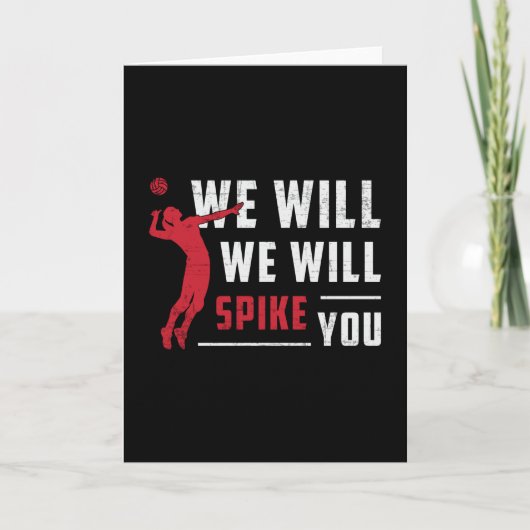 Wir werden euch mit dem Beach Volleyball Player sp Karte (Vorderseite)