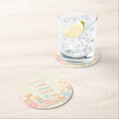 Wir werden Freunde sein, bis es für immer ist Runder Pappuntersetzer (Vor Ort)