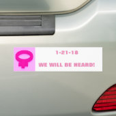 WIR WERDEN GEHÖRT! AUTOAUFKLEBER (Auf Auto)
