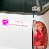 WIR WERDEN GEHÖRT! AUTOAUFKLEBER (Auf Lkw)