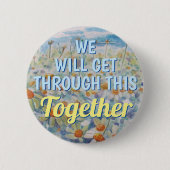 Wir werden gemeinsam COVID Button (Vorderseite)