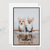 Wir werden große Brüder/Schwestern sein! Einladung (Vorne/Hinten)