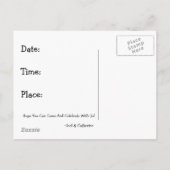 Wir werden heftig: Pferde, Stift, Hochzeit Einladungspostkarte (Rückseite)