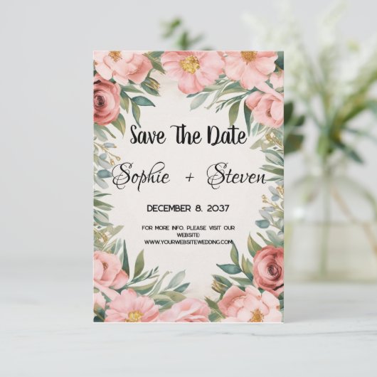 Wir werden heiraten! Save The Date (Stehend Vorderseite)